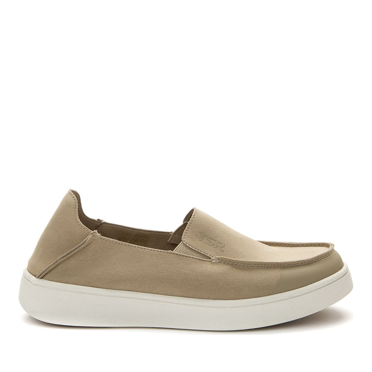 beige casual closed loafers