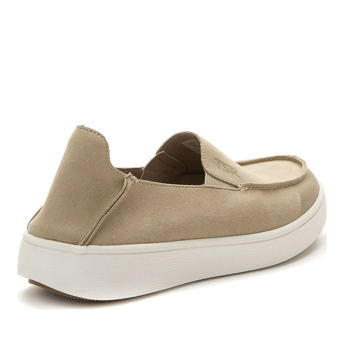 beige casual closed loafers
