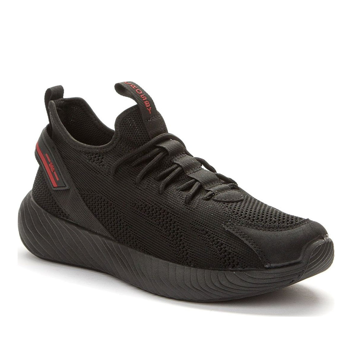 black casual closed sneakers