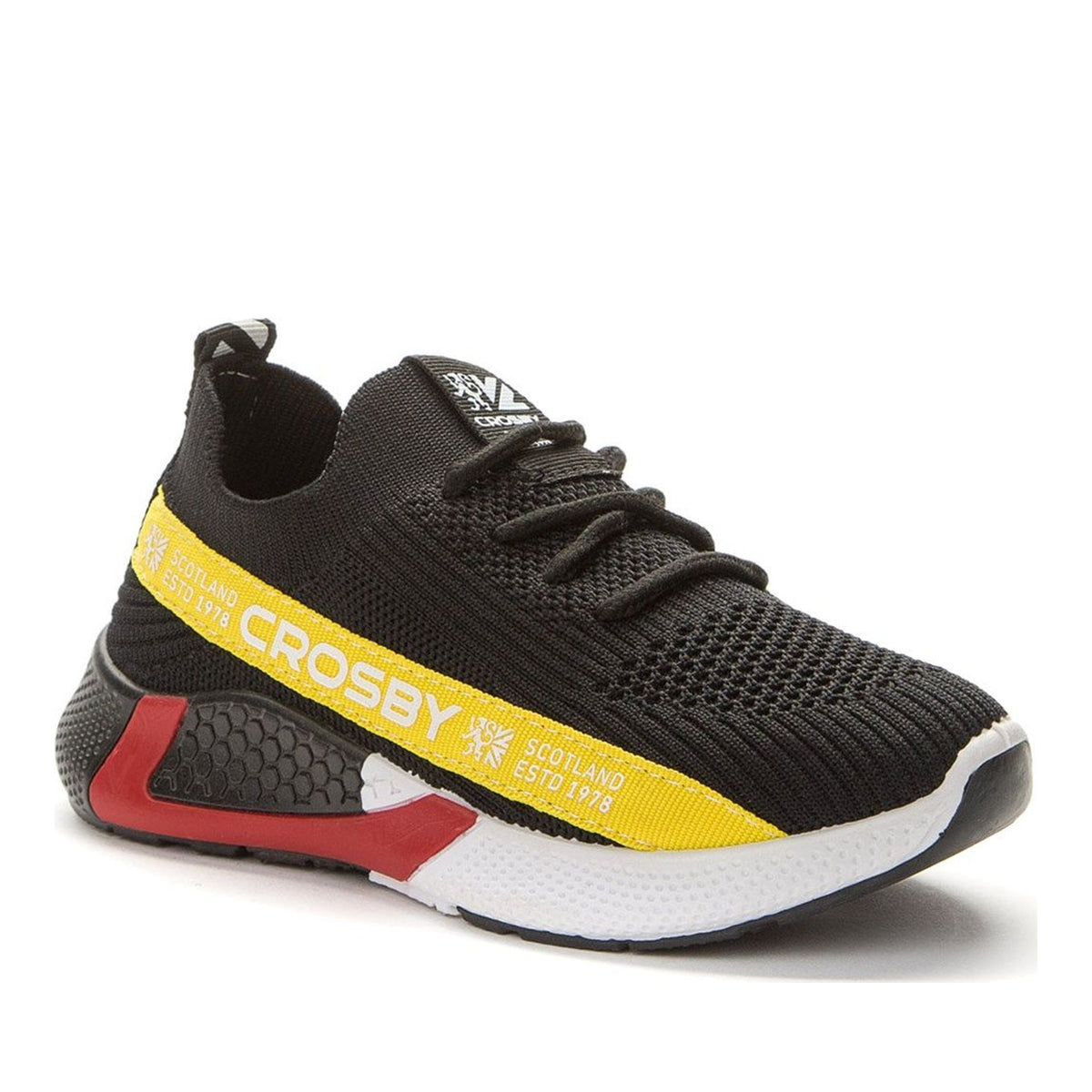 black casual closed sneakers