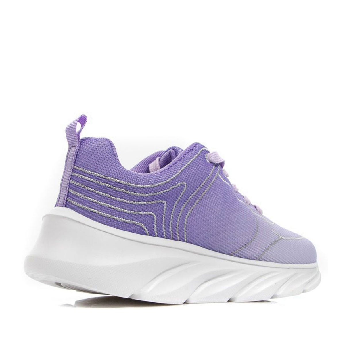 purple casual closed sneakers