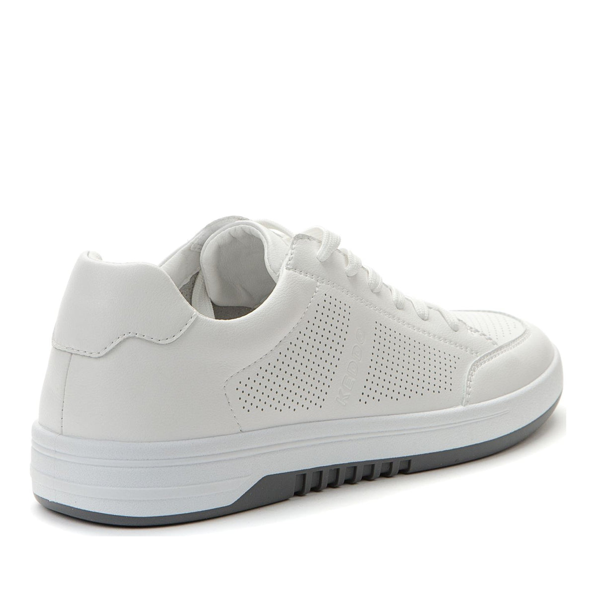 white casual closed sneakers