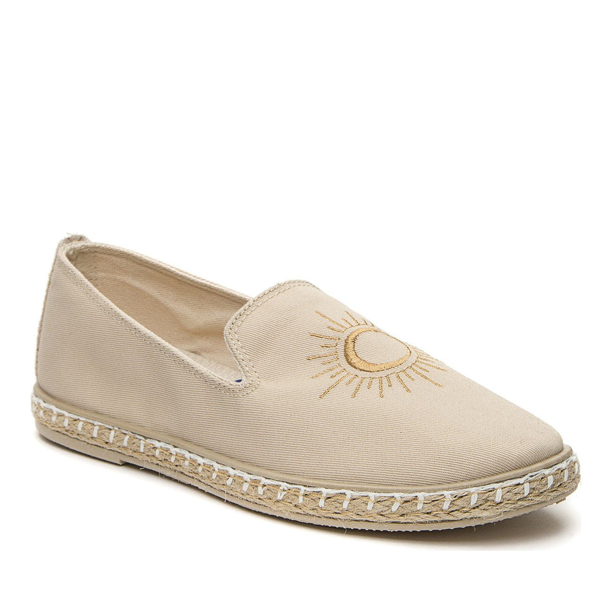 beige casual closed espadriles