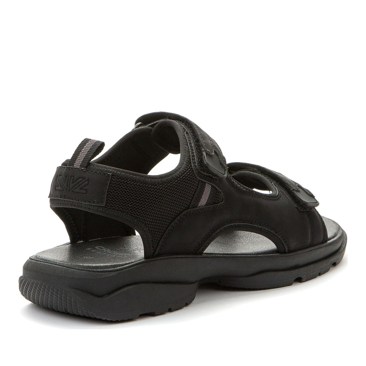 black casual open sandals
