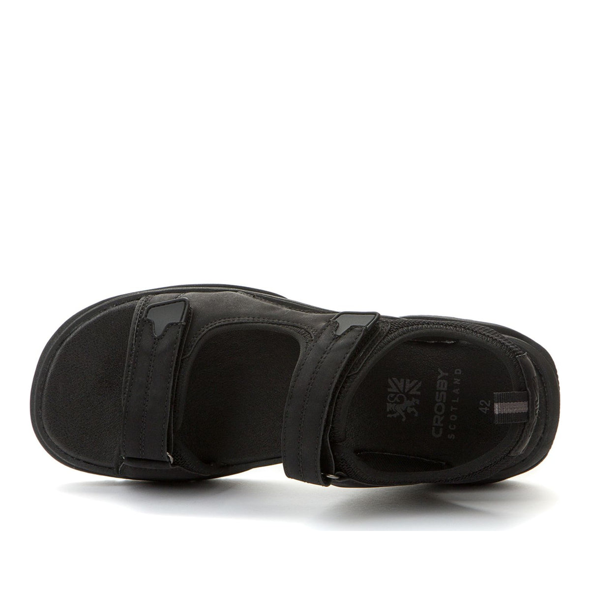 black casual open sandals