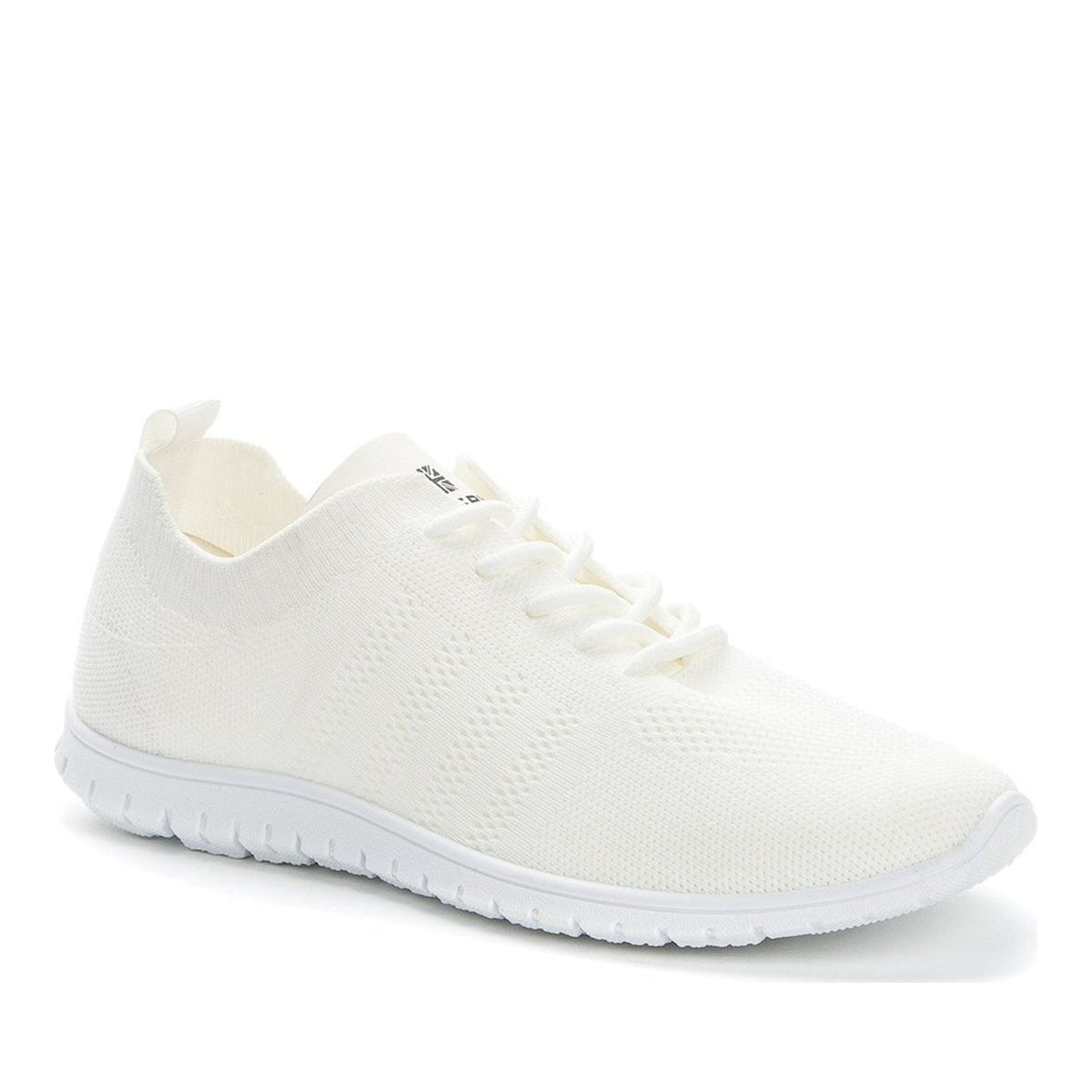 white casual closed sneakers