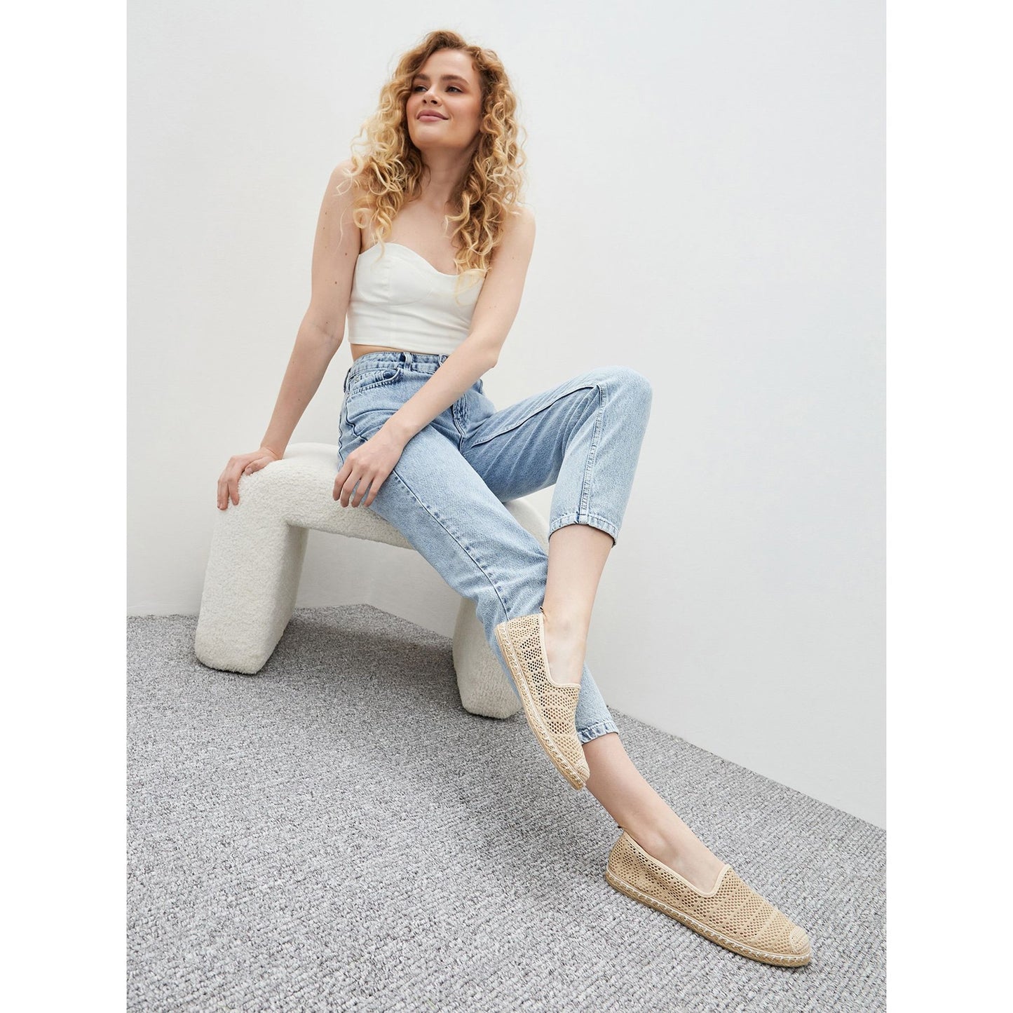Women's Beige Espadrilles