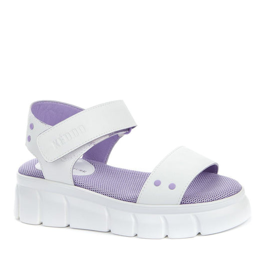 Girls' White Open-Toe Sandals