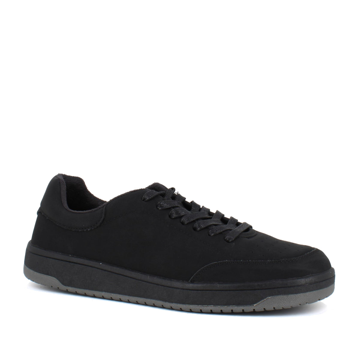 black casual closed sneakers