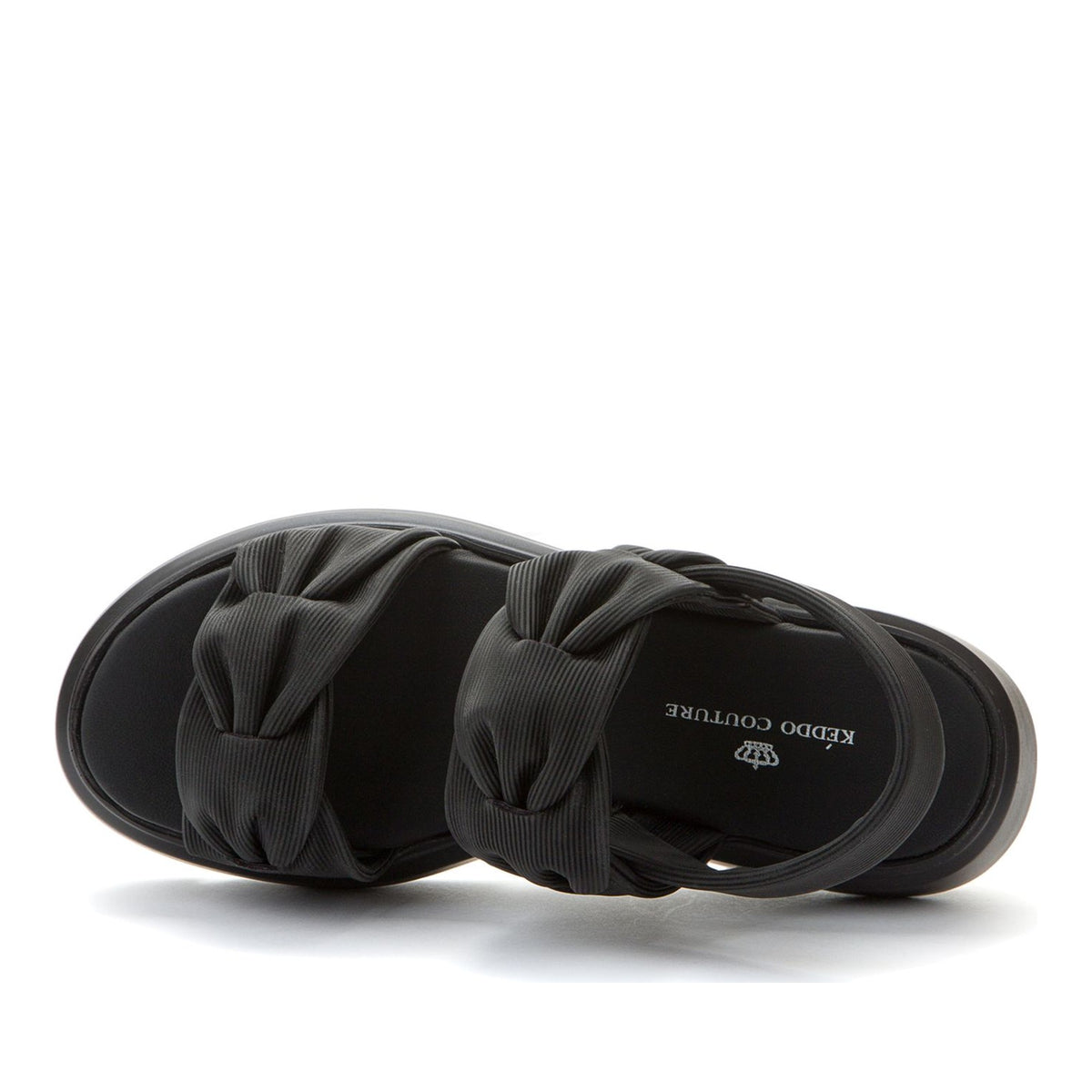 black casual open sandals
