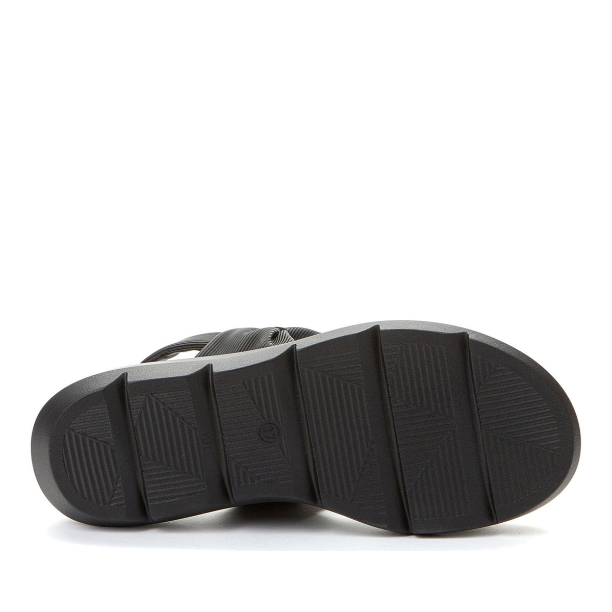 black casual open sandals