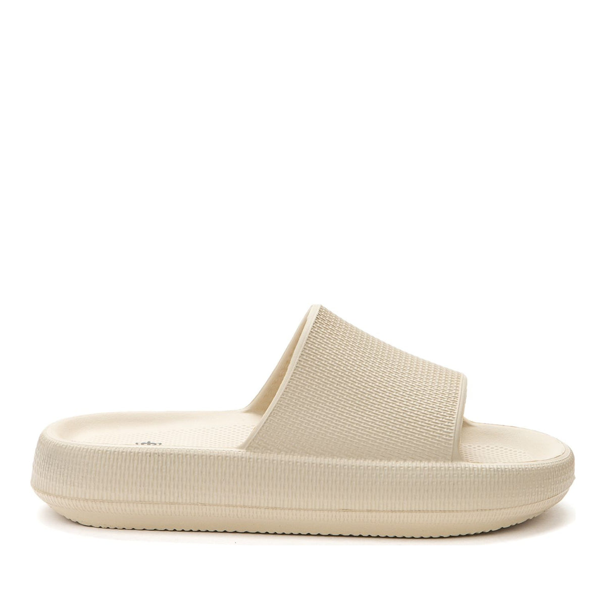 beige casual open slides