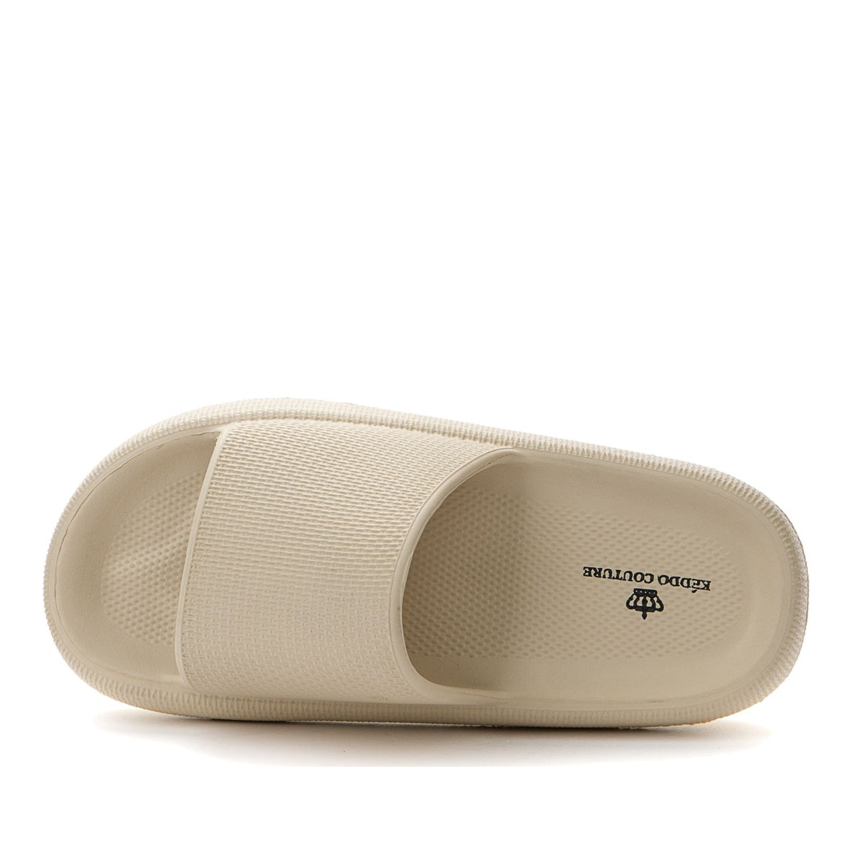 beige casual open slides