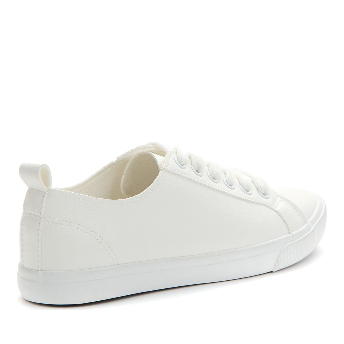 white casual closed sneakers
