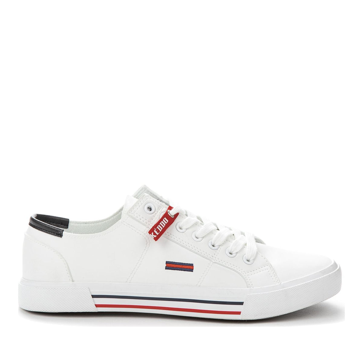 white casual closed sneakers