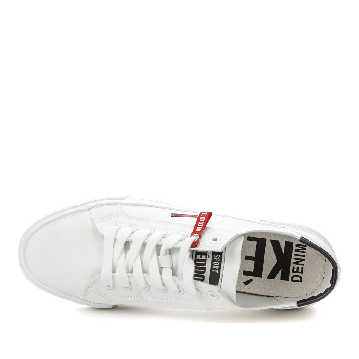 white casual closed sneakers