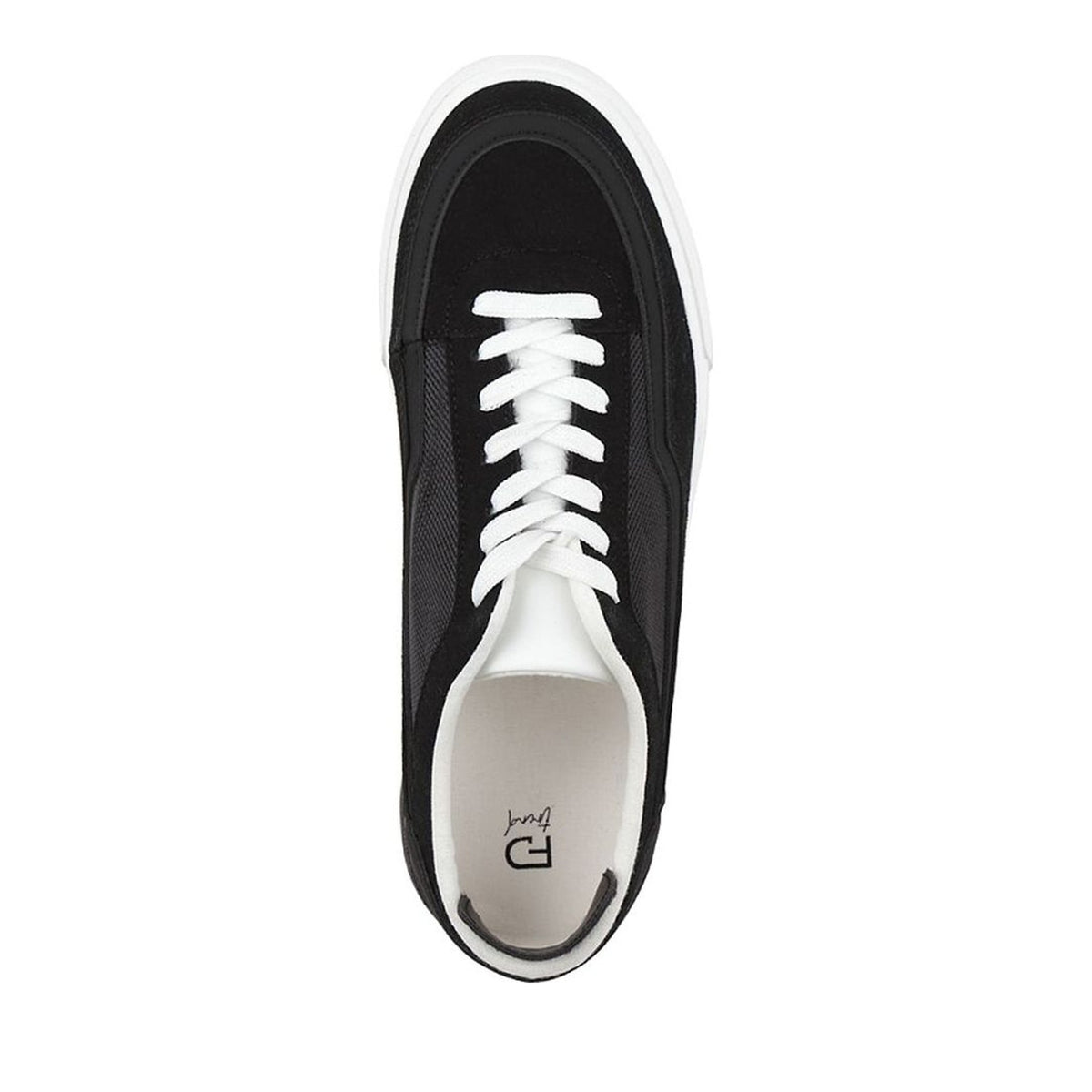 black casual closed sneakers