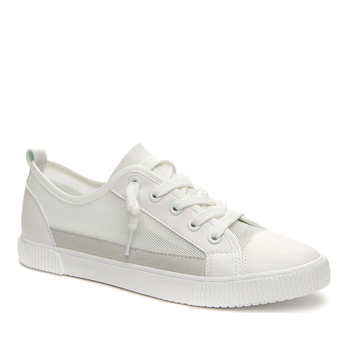 white casual closed sneakers