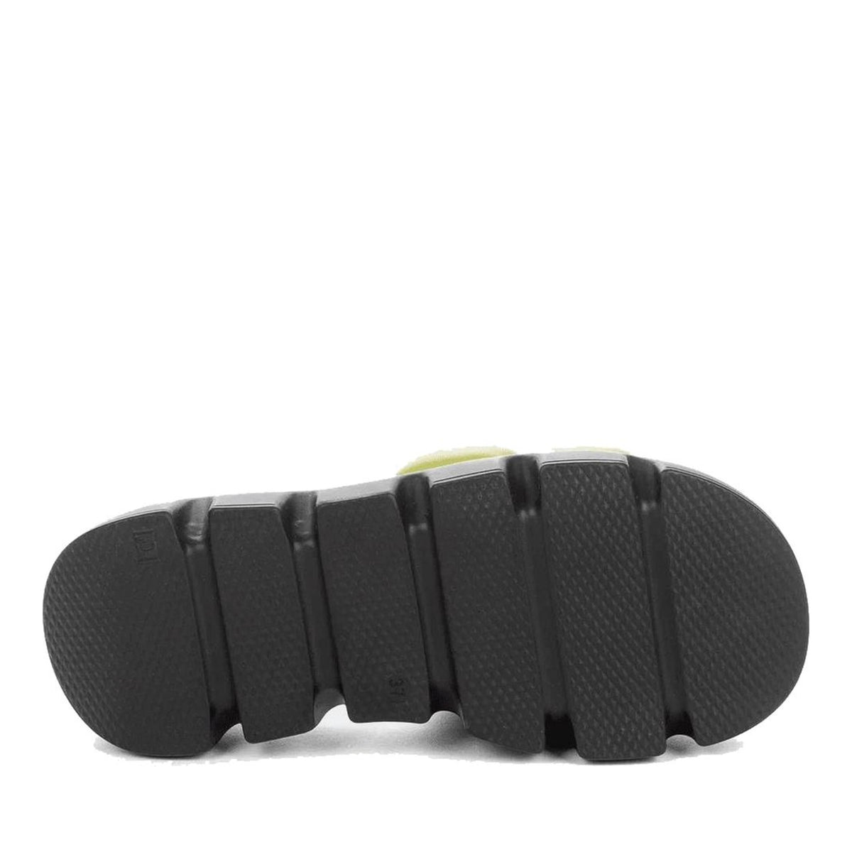 green casual open slippers