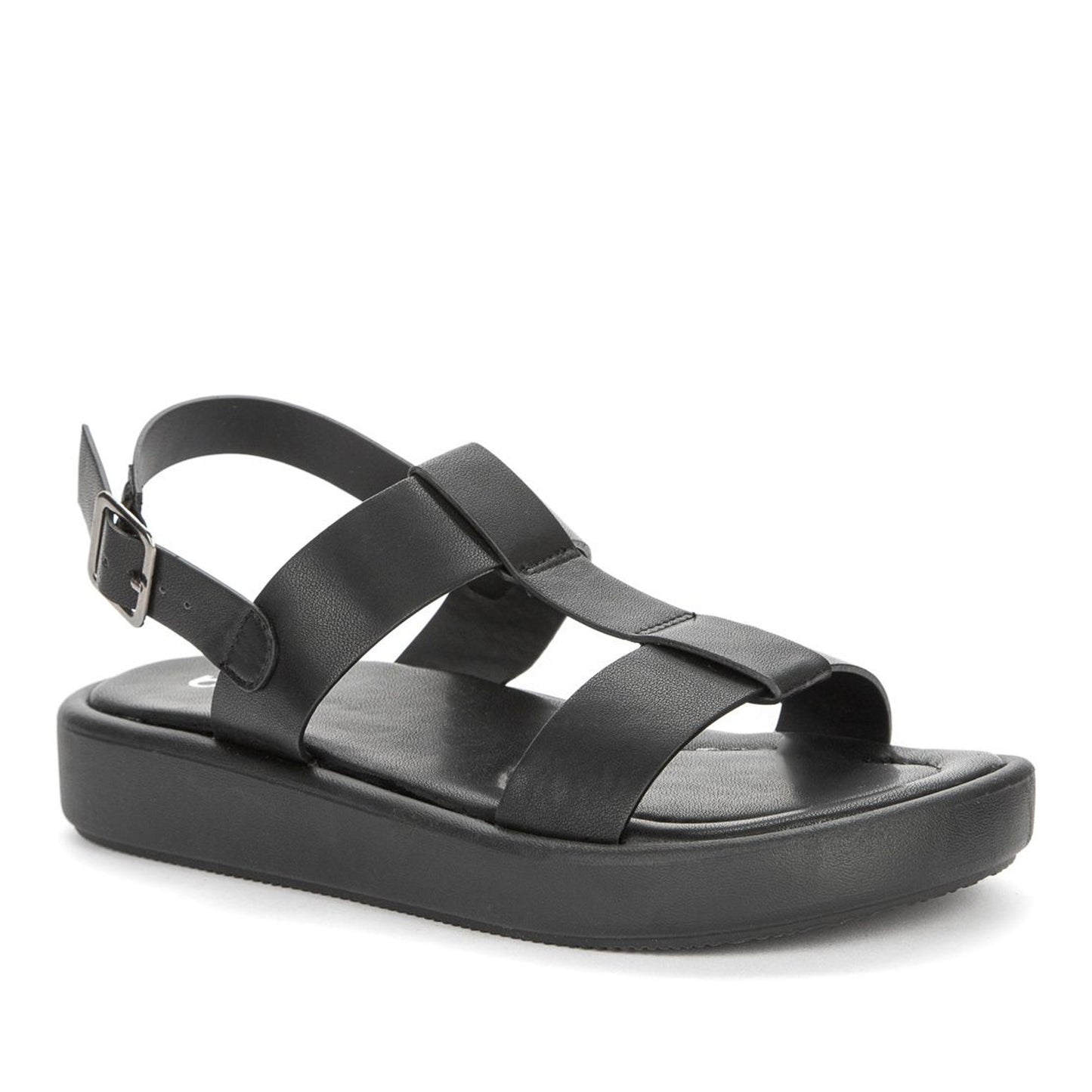 Women's Black Open-Toe Sandals