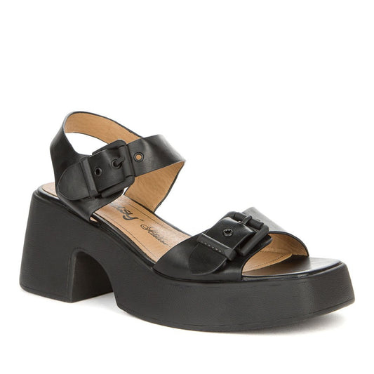 Women's Black Open-Toe Sandals