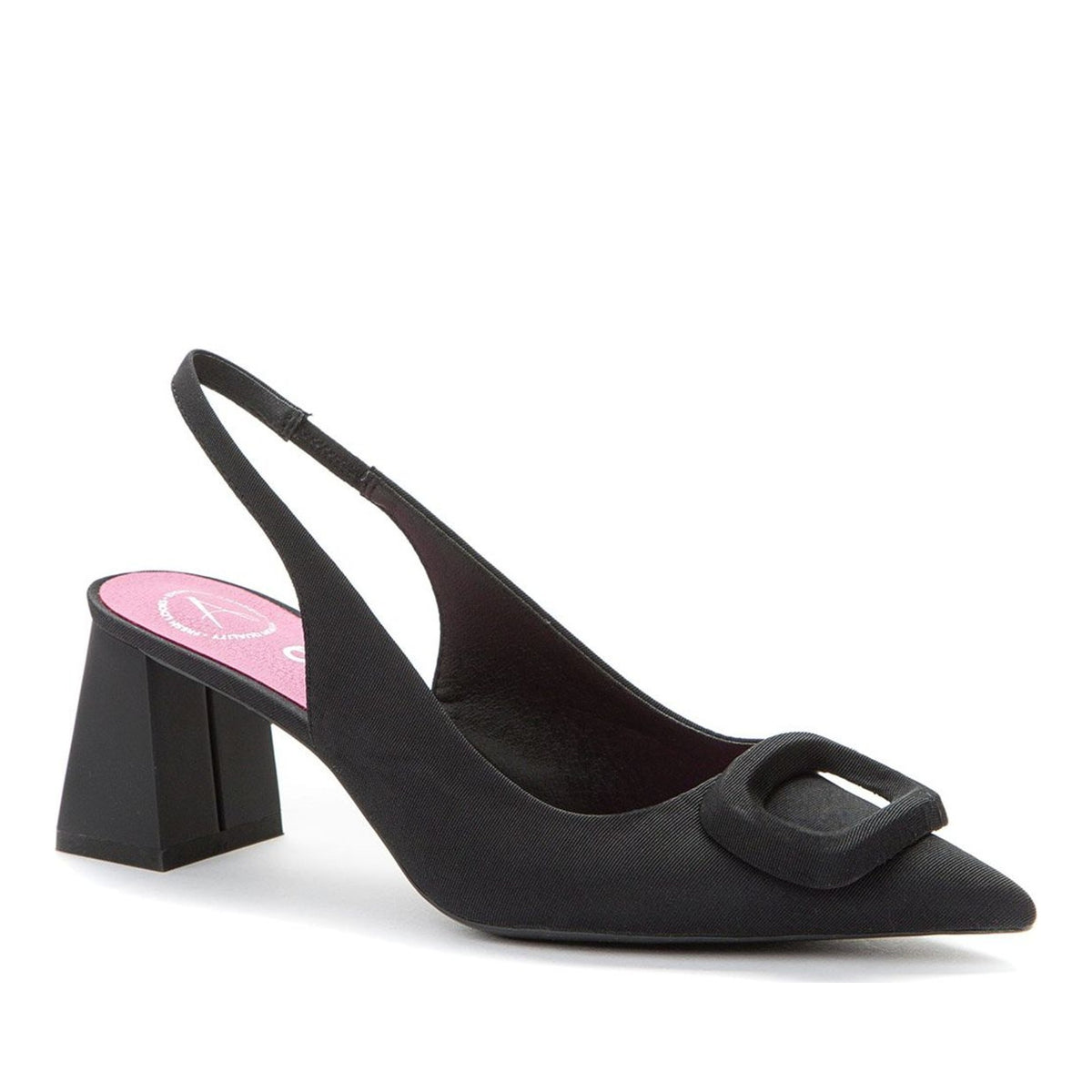 black elegant part-open pumps