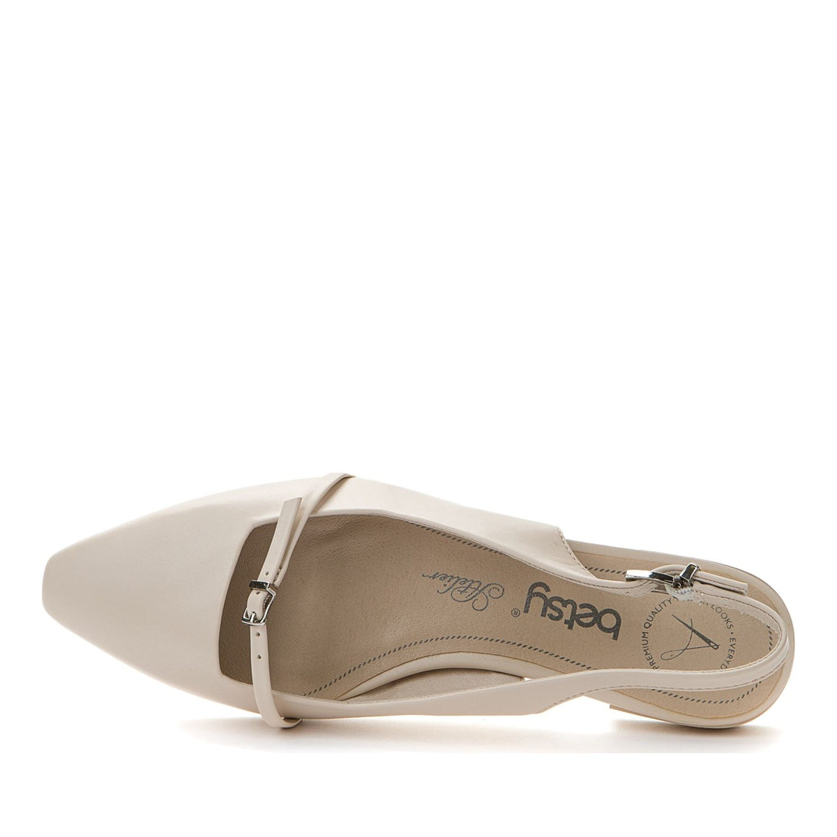 beige elegant part-open formal