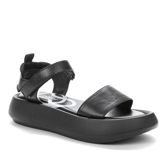black casual open sandals