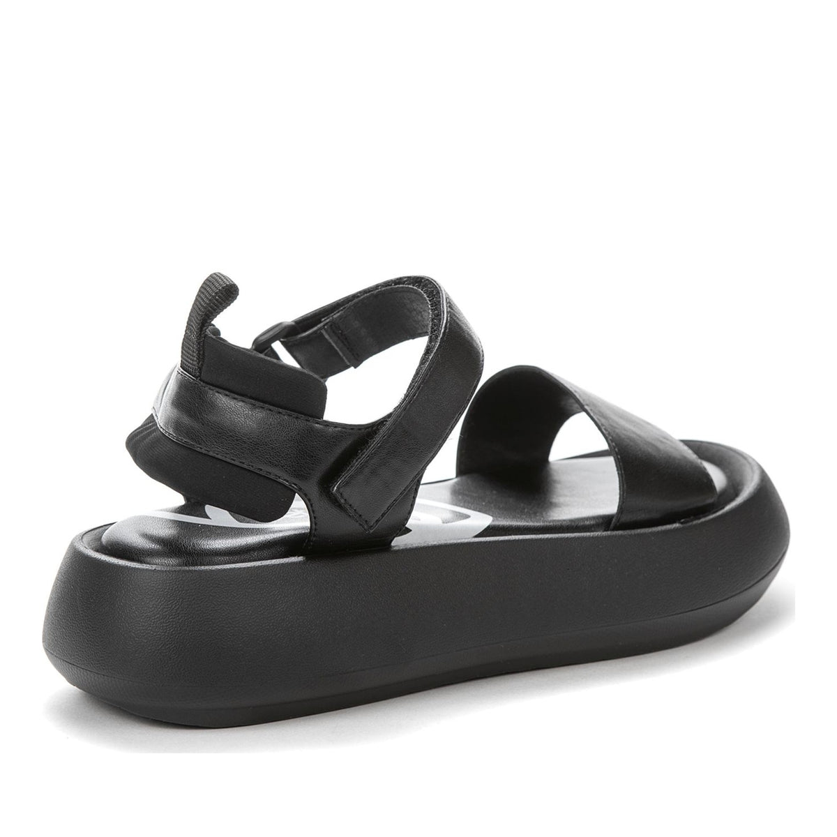 black casual open sandals