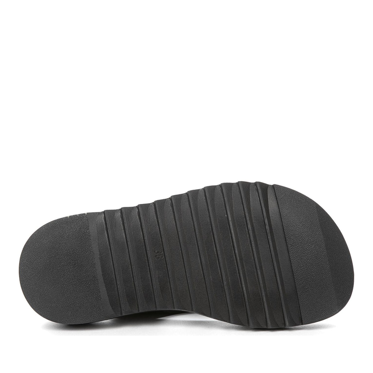 black casual open sandals