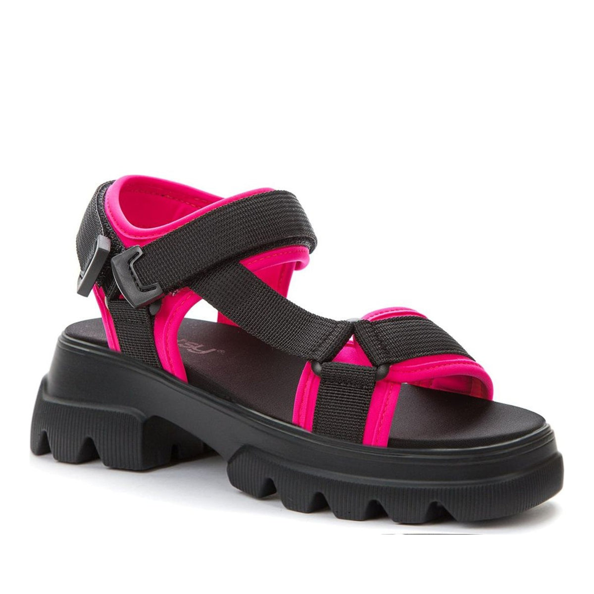 black casual open sandals