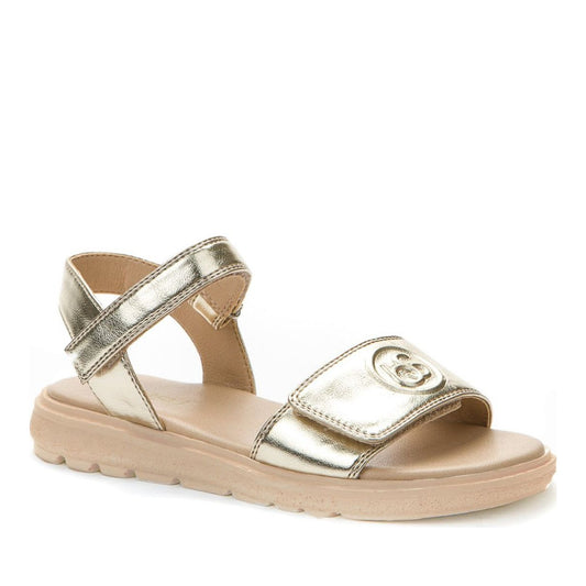 gold casual open sandals