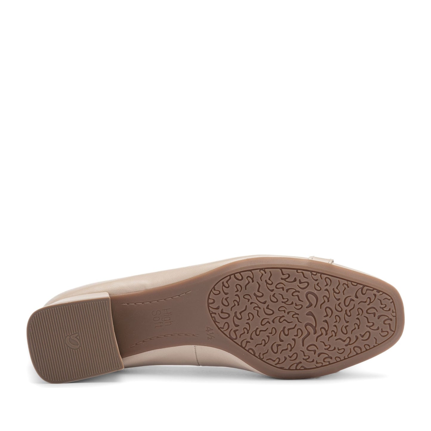 Graz Women's Beige Open-Toe Ballet Flats