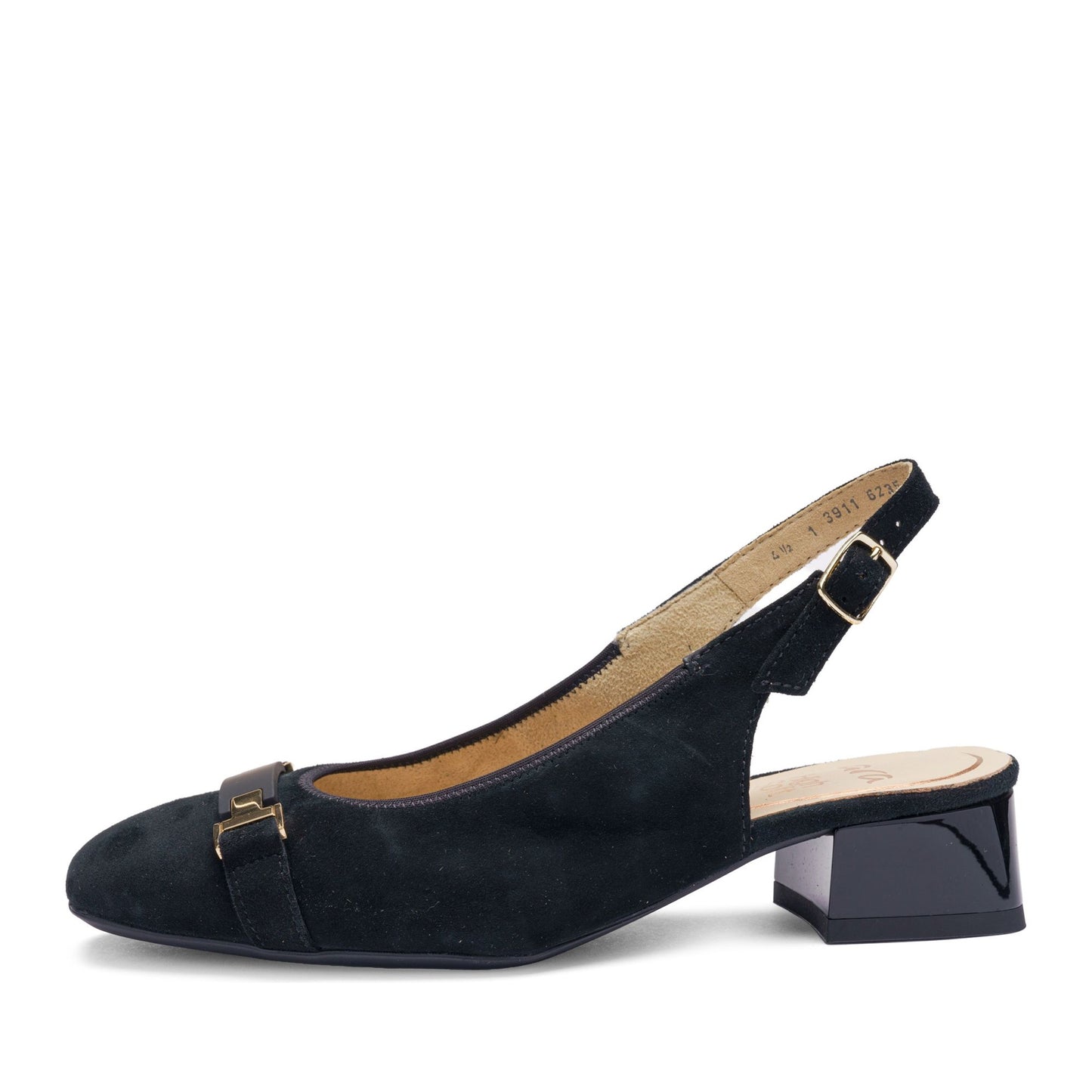 Graz Women's Black Dress Open-Toe Ballet Flats
