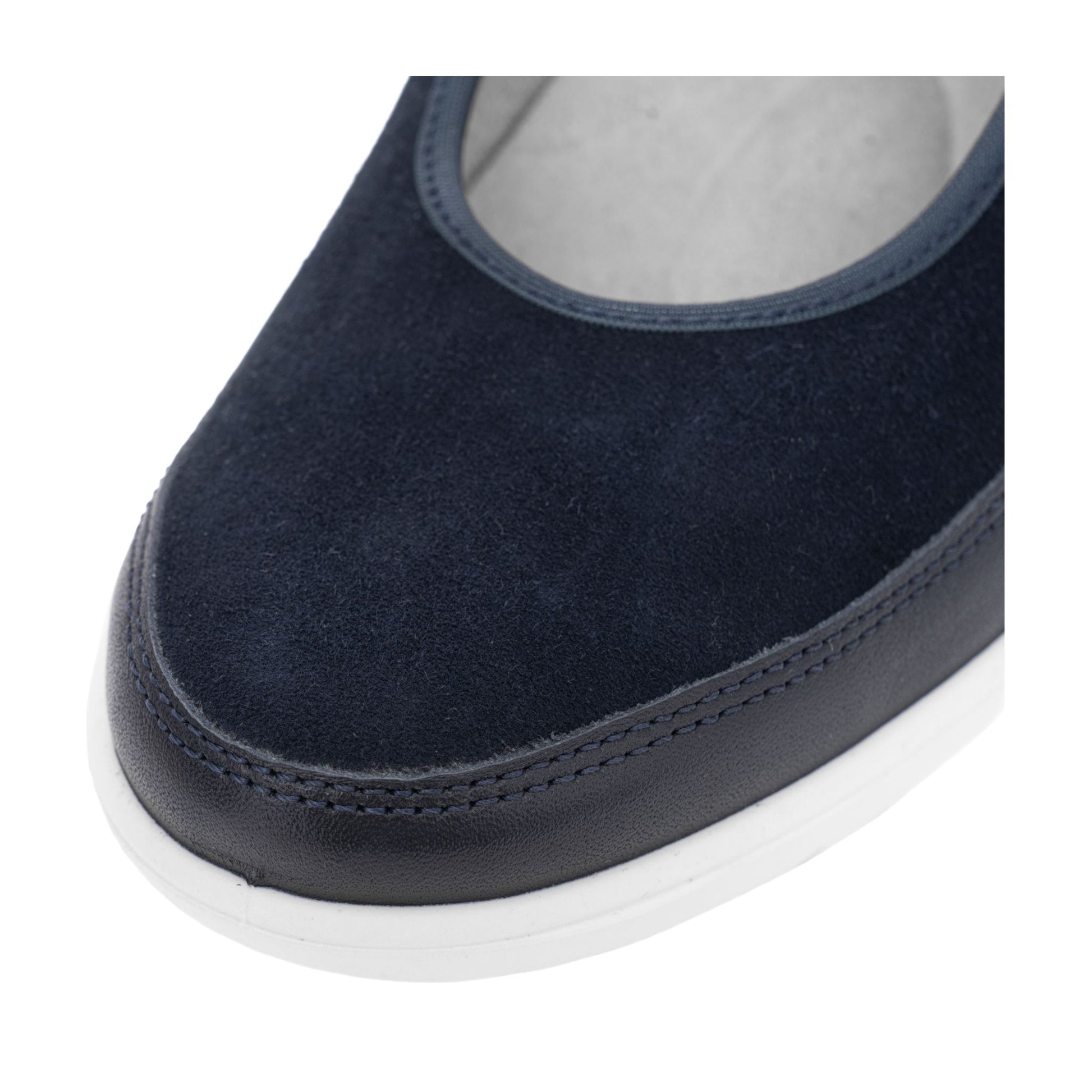 Zürich Women's Blue Open-Toe Ballet Flats