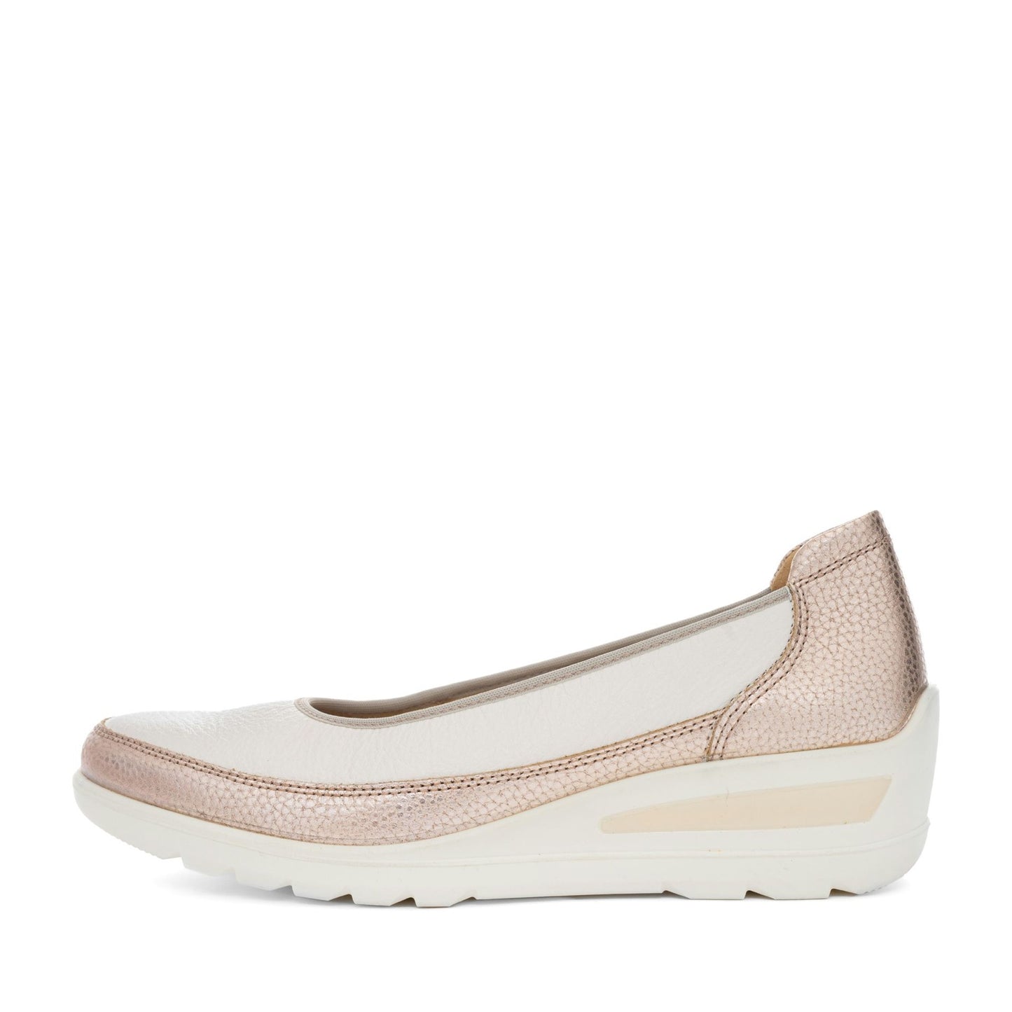Zürich Women's Beige Open-Toe Ballet Flats