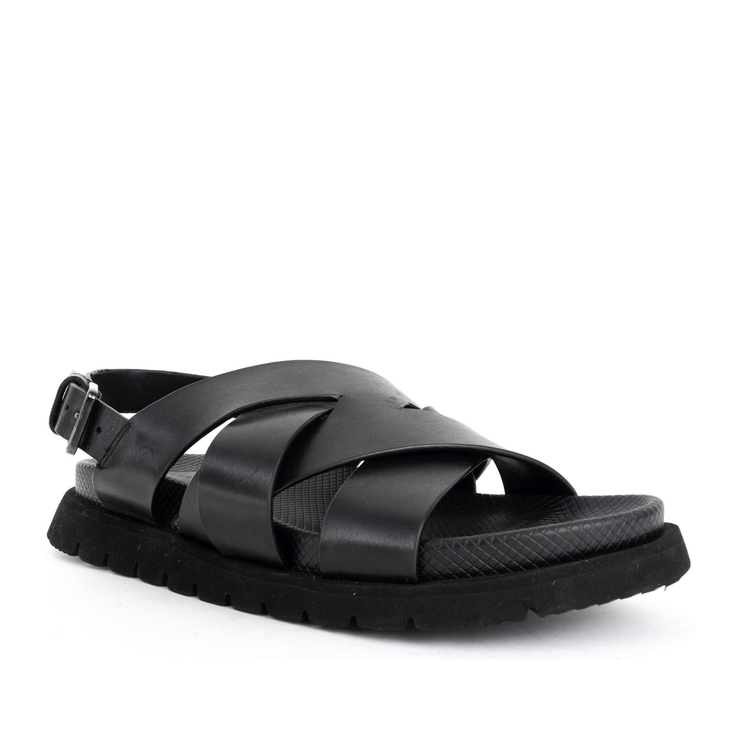 Men's Black Open-Toe Sandals