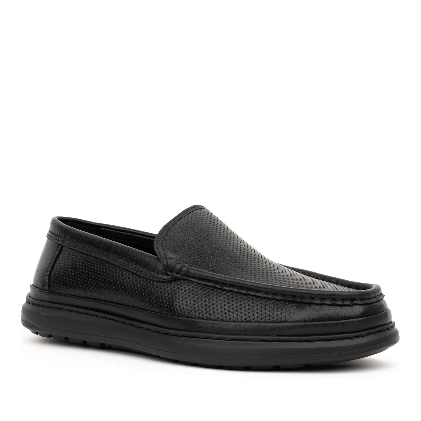 Men's Black Moccasins