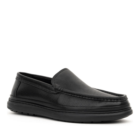 Men's Black Moccasins