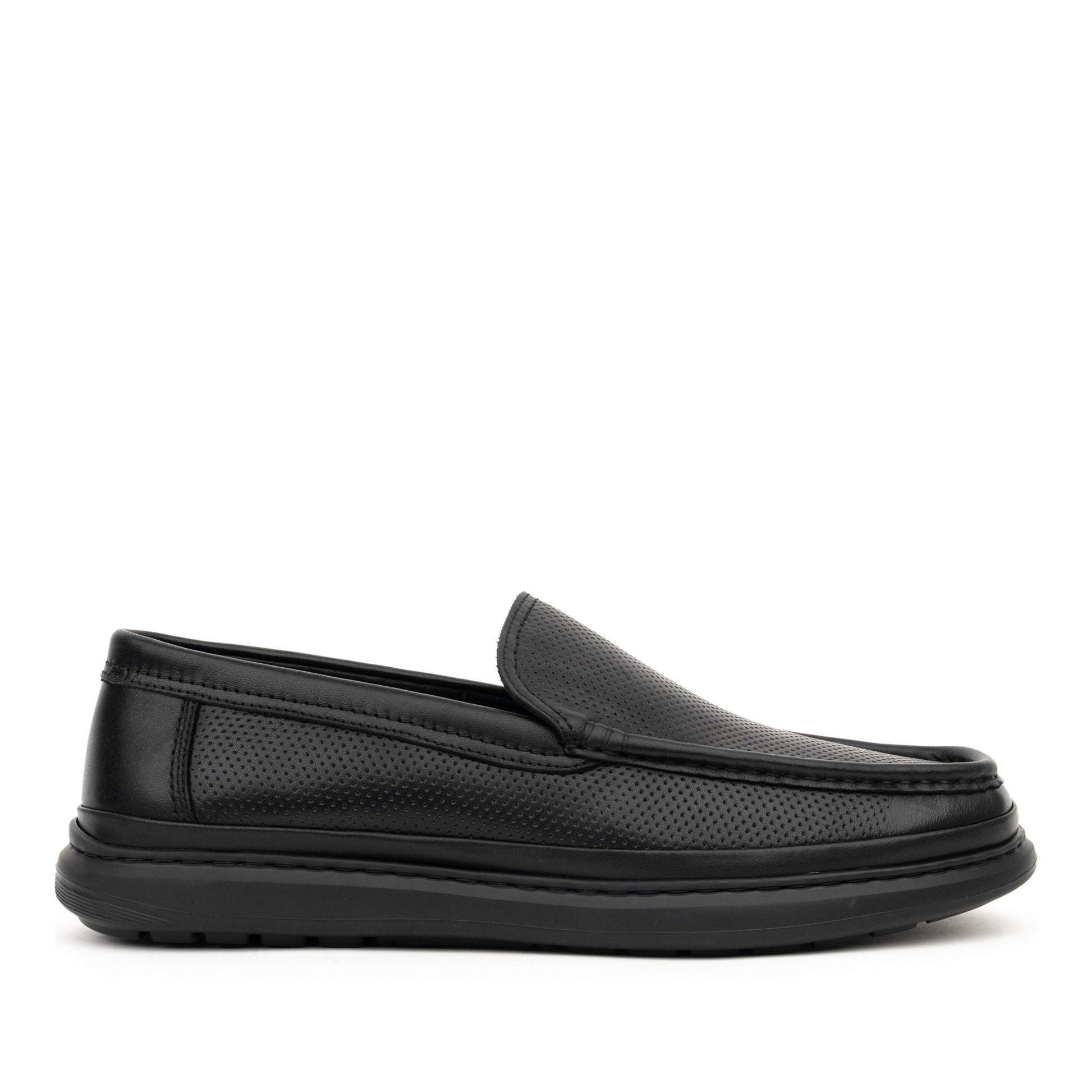 Men's Black Moccasins