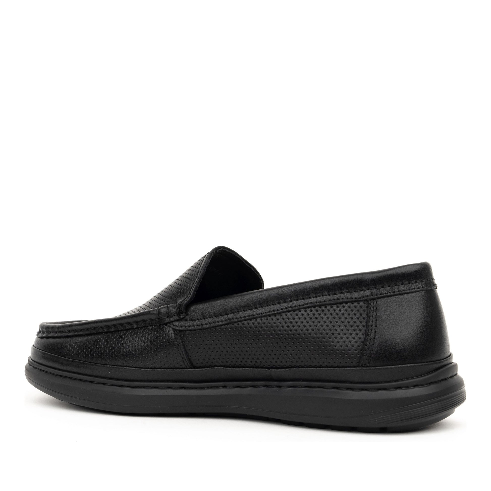 Men's Black Moccasins