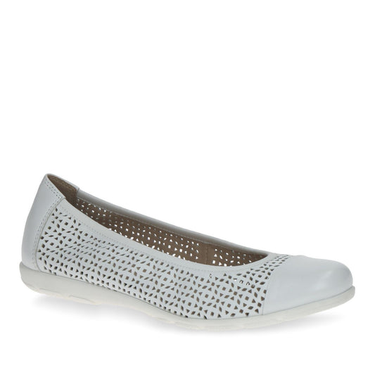 Women's White Wedge Ballet Flats