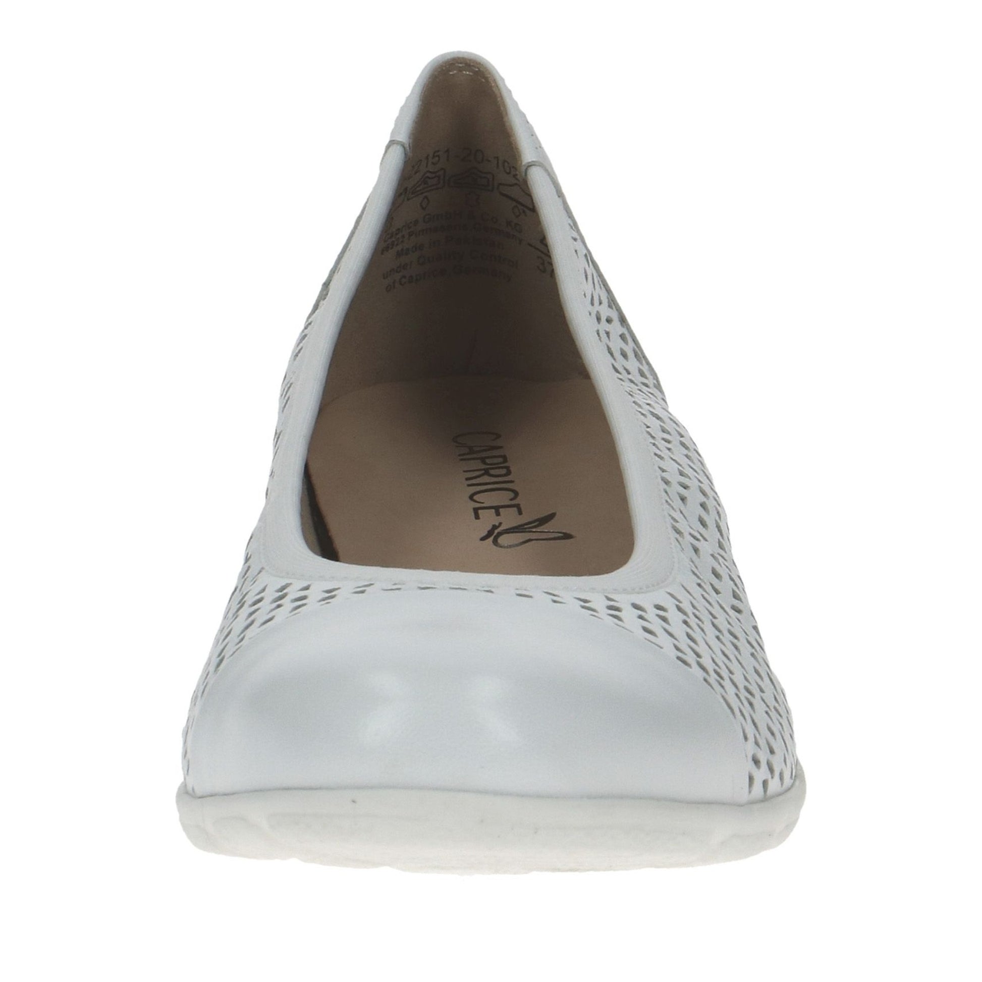 Women's White Wedge Ballet Flats