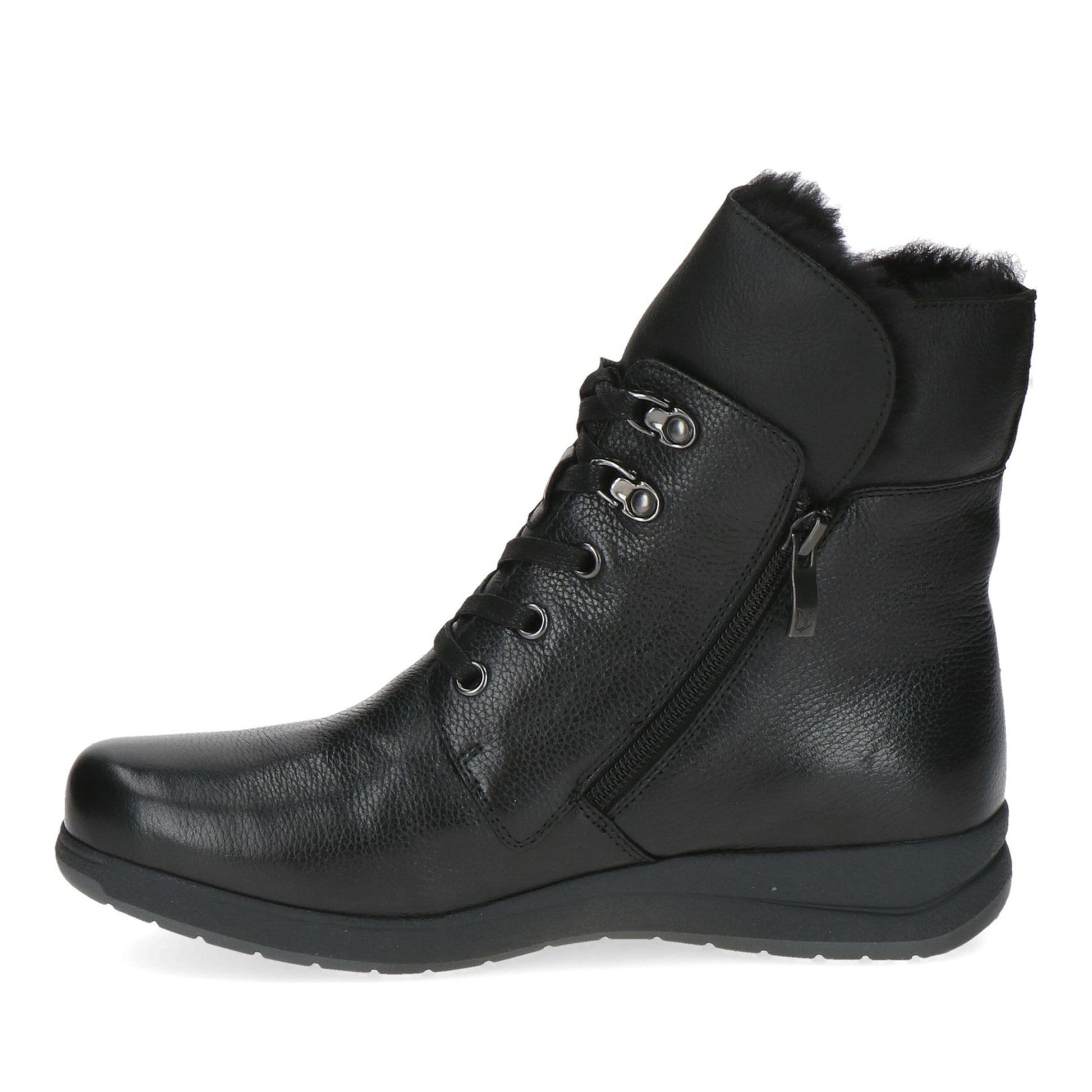 Women's Black Wedge Ankle Boots