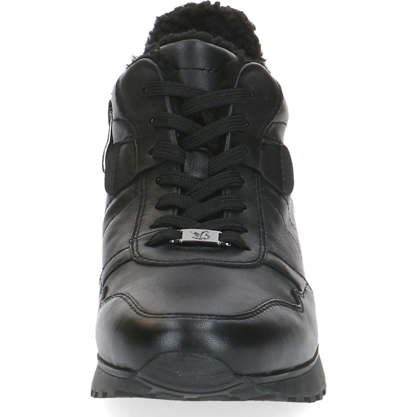 Women's Black Wedge Athletic Sneakers