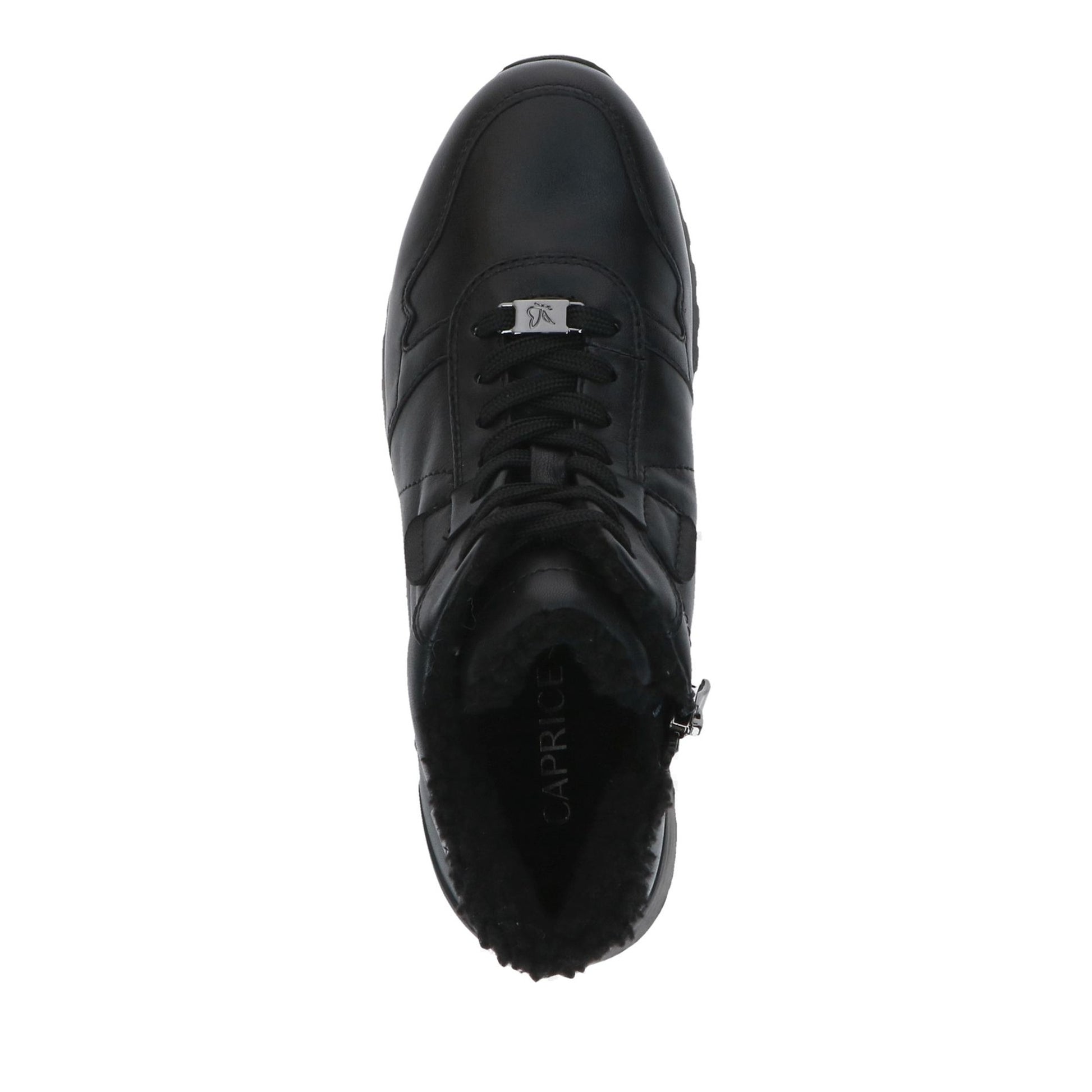 Women's Black Wedge Athletic Sneakers