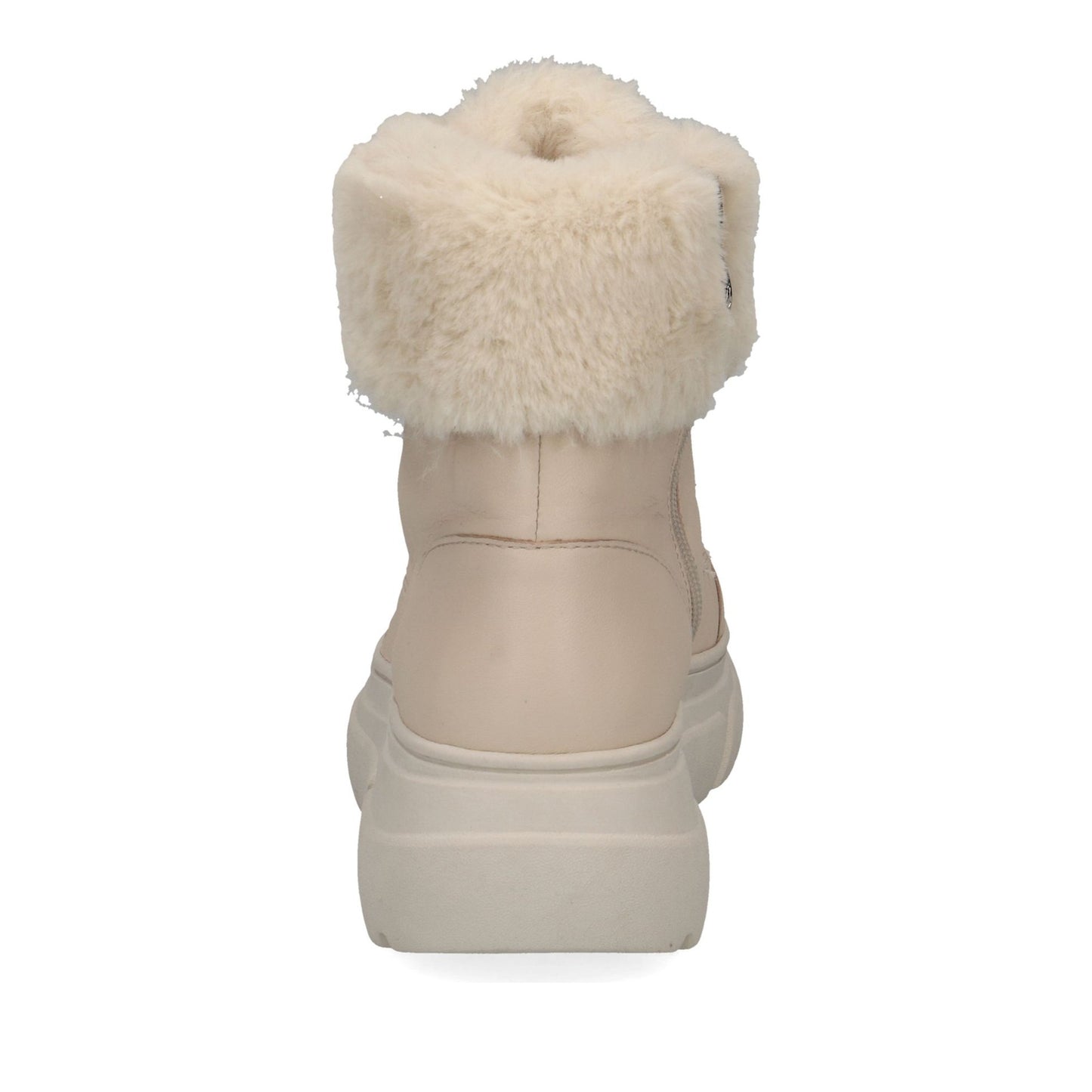 Women's Beige Wedge Ankle Boots