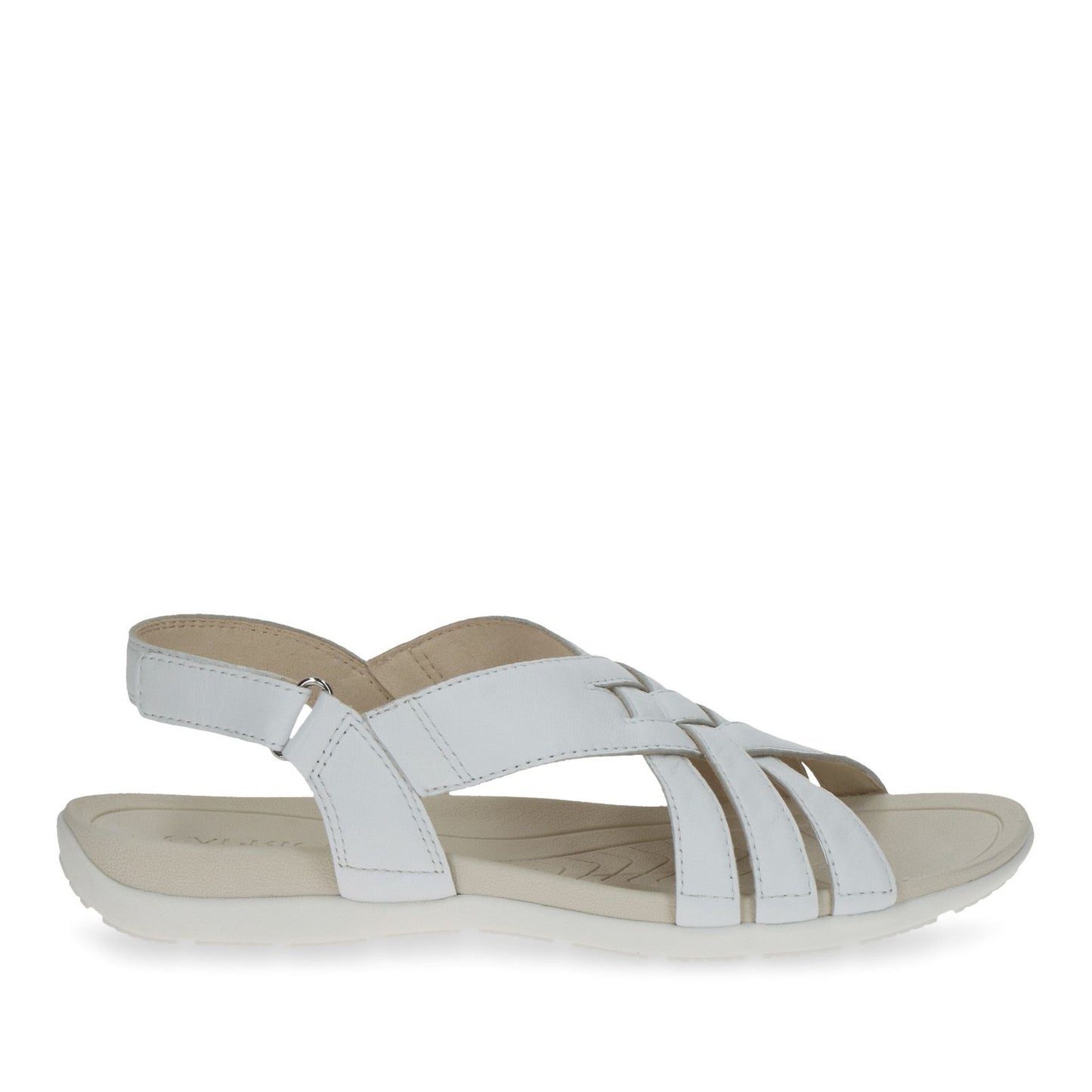 Women's White Wedge Open-Toe Sandals