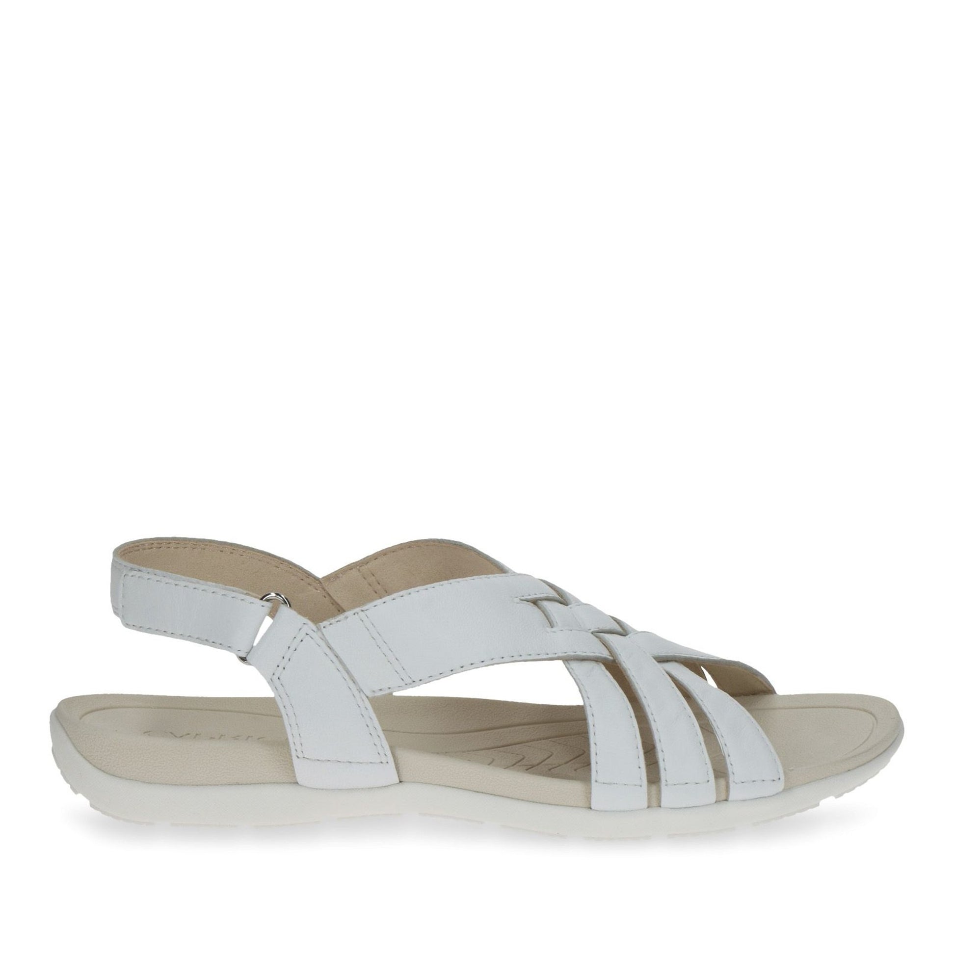 Women's White Wedge Open-Toe Sandals