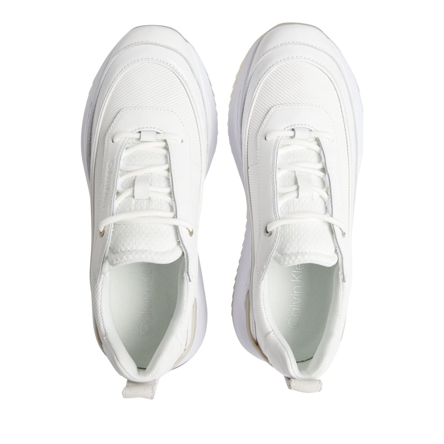 Women's White Lace-Up Athletic Sneakers